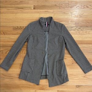 Tommy Hilfiger Black and White Houndstooth Blazer